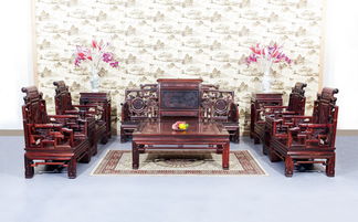 客廳系列精品展示 紅木家具廠匠心打造，與家用電器巧妙融合